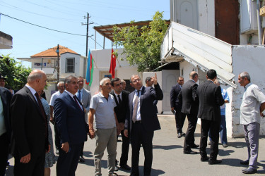 Rayon İcra Hakimiyyətinin başçısı şəhid Nicat Şükürlünün atası ilə görüş keçirmişdir