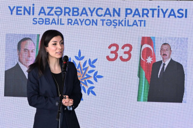 Yeni Azərbaycan Partiyası Səbail rayon təşkilatının yaradılmasının 33-cü ildönümünə həsr olunmuş tədbir