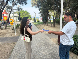 Səbail rayonunda sağlam həyat tərzi ilə bağlı maarifləndirmə aksiyası keçirilmişdir