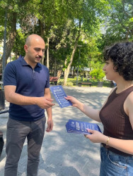 Səbail rayonunda sağlam həyat tərzi ilə bağlı maarifləndirmə aksiyası keçirilmişdir