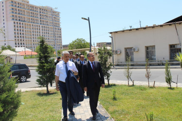 Rayon İcra Hakimiyyətinin başçısı Gülbala Əliyev küçəsində görülmüş işlərlə tanış olmuşdur