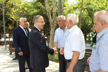 RİH başçısı Badamdarda ağsaqqallarla görüş keçirmişdir