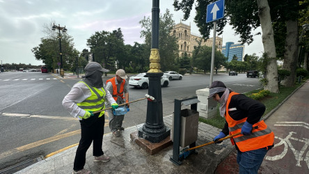 Səbail rayon ərazisində növbəti iməcilik işləri həyata keçirilmişdir