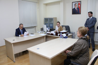 Səbail Rayon İcra Hakimiyyətində keçirilən vətəndaş qəbulları
