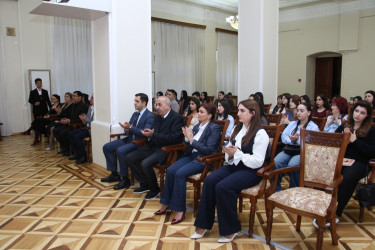 Səbail rayonunda Zəfər Gününün beş illiyinə hərs olunmuş “Tarixdə Qalacaq Qələbə” mövzusunda Elmi-praktik konfrans keçirilib