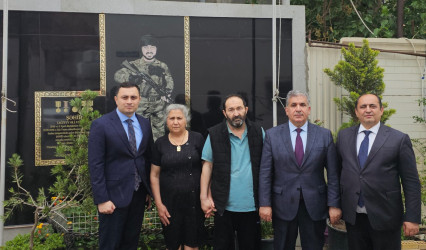 Səbail rayonunda Vətən müharibəsi şəhidlərinin ailə üzvləri Qurban bayramı münasibətilə ziyarət olundu