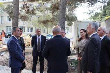 “Şəhidlər” abidə kompleksində aparılan işlərə baxış keçirilmişdir