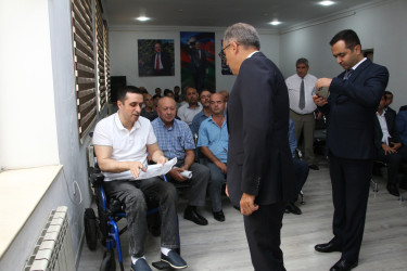 Rayon İcra Hakimiyyətinin başçısı sakinlərlə səyyar görüş keçirmişdir