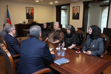Rayon İcra Hakimiyyətinin başçısı Vətən müharibəsi şəhidlərinin ailə üzvləri ilə görüş keçirmişdir