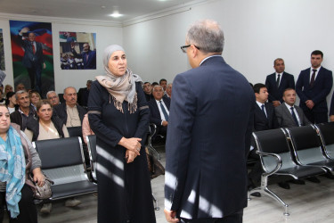 Rayon İcra Hakimiyyətinin başçısı sakinlərlə səyyar görüş keçirmişdir