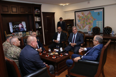 Rayon İcra Hakimiyyətinin başçısı müharibə iştirakçıları ilə görüş keçirmişdir