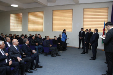 Rayon İcra Hakimiyyətinin başçısı 20-ci sahə yaşayış massivində sakinlərlə növbəti səyyar qəbul keçirmişdir