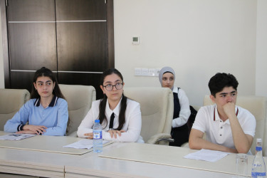 Səbail rayonunda “Heydər Əliyev və Azərbaycan tarixi” mövzusunda elmi-praktik konfrans üçün elan edilmiş referat-yazı müsabiqəsinin yekun mərhələsi keçirilmişdir