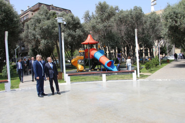 Rayon İcra Hakimiyyətinin başçısı tərəfindən “Səbail” parkına baxış keçirilib