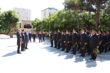 Səbail rayonunda 2 İyul - Azərbaycan Polisi Günü ilə əlaqədar Ümummilli Lider Heydər Əliyevin xatirəsi anılıb