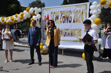 Səbail rayonunun ümumtəhsil məktəblərində “Son zəng” tədbirləri keçirilib