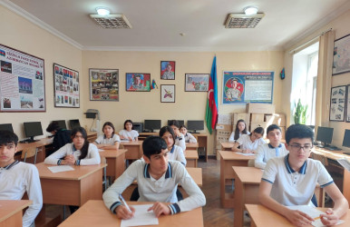 Səbail rayonunun ümumtəhsil məktəblərində "Uşaqların hüquqları və məsuliyyətləri" mövzusunda maarifləndirici sorğular keçirilir