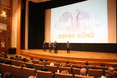 Nizami Kino Mərkəzində 8 Noyabr - Zəfər Gününə həsr olunmuş tədbir keçirilib