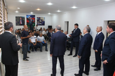 Rayon İcra Hakimiyyətinin başçısı sakinlərlə səyyar görüş keçirmişdir