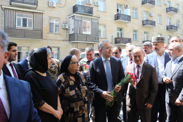 Şəhid Paşayev Nurəddin Məhəmmədəli oğlunun xatirə lövhəsinin açılış mərasimi keçirilib