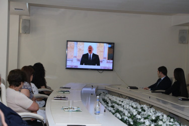 Səbail Rayon İcra Hakimiyyətində “Heydər Əliyev – müasir Azərbaycanın memarlıq irsi” mövzusunda tədbir keçirilib