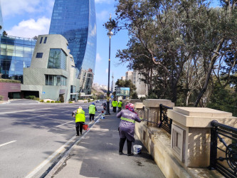 Səbail rayon ərazisində növbəti iməcilik işləri həyata keçirilmişdir