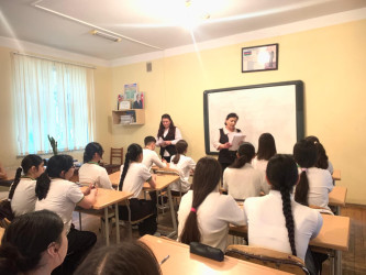Səbail rayonunun ümumtəhsil məktəblərində "Uşaqların hüquqları və məsuliyyətləri" mövzusunda maarifləndirici sorğular keçirilir