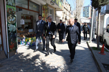 Rayon İcra Hakimiyyətinin başçısı Badamdar qəsəbəsində əraziyə baxış keçirmişdir