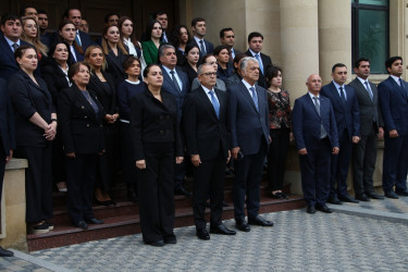 Səbail rayonunda 27 sentyabr – Anım Gününün beşinci ildönümü ilə əlaqədar Vətən müharibəsi şəhidlərinin xatirəsi bir dəqiqəlik sükutla yad edilib