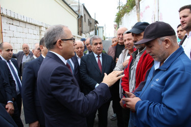 Rayon İcra Hakimiyyətinin başçısı 20-ci sahə yaşayış massivində sakinlərlə səyyar qəbul keçirmişdir
