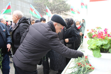 Vətən müharibəsi şəhidi Əli Nağıyevin doğum günü ilə əlaqədar ailə üzvləri ziyarət olunub