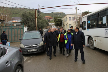 Rayon İcra Hakimiyyətinin başçısı 20-ci sahə yaşayış massivində sakinlərin müraciətlərini dinləmiş və əraziyə baxış keçirmişdir