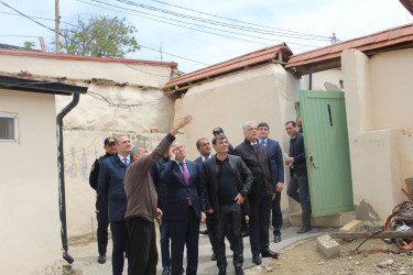 Bibiheybət qəsəbəsində aparılan abadlıq işlərinin ikinci mərhələsi sürətlə davam edir