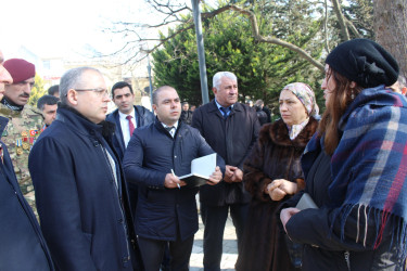 Rayon İcra Hakimiyyətinin başçısı Badamdar qəsəbəsində sakinlərlə görüş keçirmişdir