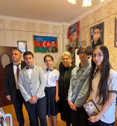 Səbail rayonunda şəhidlərin  ailə üzvləri ziyarət olunub