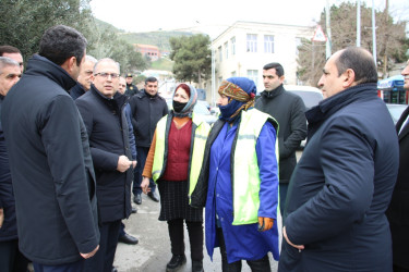 Rayon İcra Hakimiyyətinin başçısı 20-ci sahə yaşayış massivində sakinlərin müraciətlərini dinləmiş və əraziyə baxış keçirmişdir