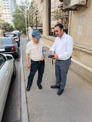 Səbail rayonunda “İnsan Hüquqları Aylığı” çərçivəsində maarifləndirici sorğu keçirilmişdir