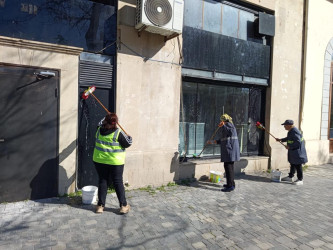 Səbail rayon ərazisində növbəti iməcilik işləri həyata keçirilmişdir