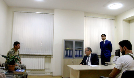 Səbail Rayon İcra Hakimiyyətində Vətən müharibəsi iştirakçıları ilə görüş keçirilib
