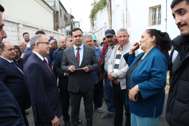 Rayon İcra Hakimiyyətinin başçısı 20-ci sahə yaşayış massivində sakinlərlə səyyar qəbul keçirmişdir