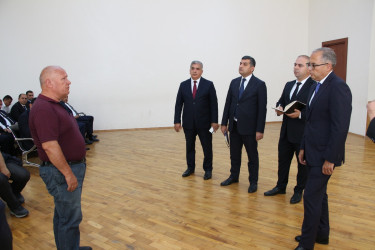 Rayon İcra Hakimiyyətinin başçısı Badamdar qəsəbəsində sakinlərlə səyyar görüş keçirmişdir