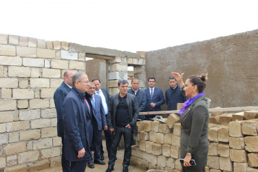 Bibiheybət qəsəbəsində aparılan abadlıq işlərinin ikinci mərhələsi sürətlə davam edir