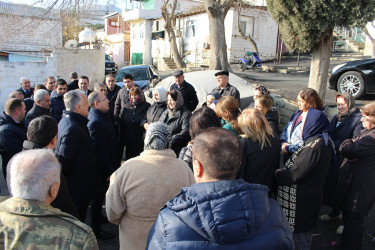 Rayon İcra Hakimiyyətinin başçısı 20-ci sahə yaşayış massivində sakinlərlə səyyar qəbul keçirmişdir