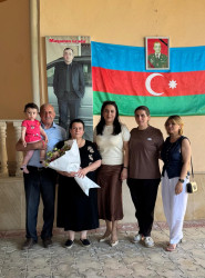 Şəhid İlkin Əhədzadənin anası yubileyi münasibətilə ziyarət olundu