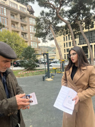 Səbail rayonunda “Gender əsaslı zorakılığa qarşı 16 günlük fəallıq” kampaniyası çərçivəsində maarifləndirmə işləri aparılır