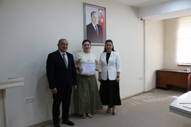 Səbail Rayon İcra Hakimiyyətində “Mülkiyyət hüququnun qorunması və Avropa Konvensiyası” mövzusunda təlim keçirilmişdir