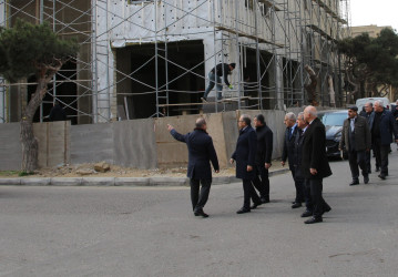 Rayon İcra Hakimiyyətinin başçısı Badamdar qəsəbəsində əraziyə baxış keçirib