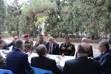 Badamdar qəsəbəsində müharibə veteranları ilə görüş