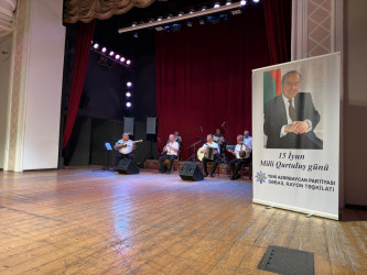 Rəşid Behbudov adına Dövlət Mahnı Teatrında 15 İyun - Milli Qurtuluş Günü  ilə əlaqədar tədbir keçirilib