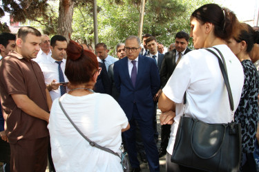 Rayon İcra Hakimiyyətinin başçısı 20-ci sahə yaşayış massivində sakinlərlə səyyar qəbul keçirmişdir
